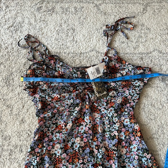 Honey & Sparkle Colorful Print Sleeveless Dress SZ Large NWT Backless Mini - Picture 6 of 9